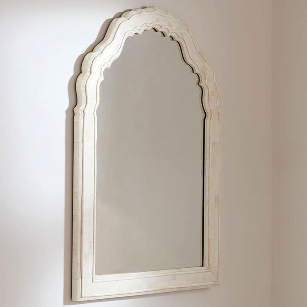 Jamie Young Grayson Arch Wall Mirror in White, , large