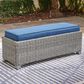 Ashley Naples Beach Patio Bench in Light Gray, , large