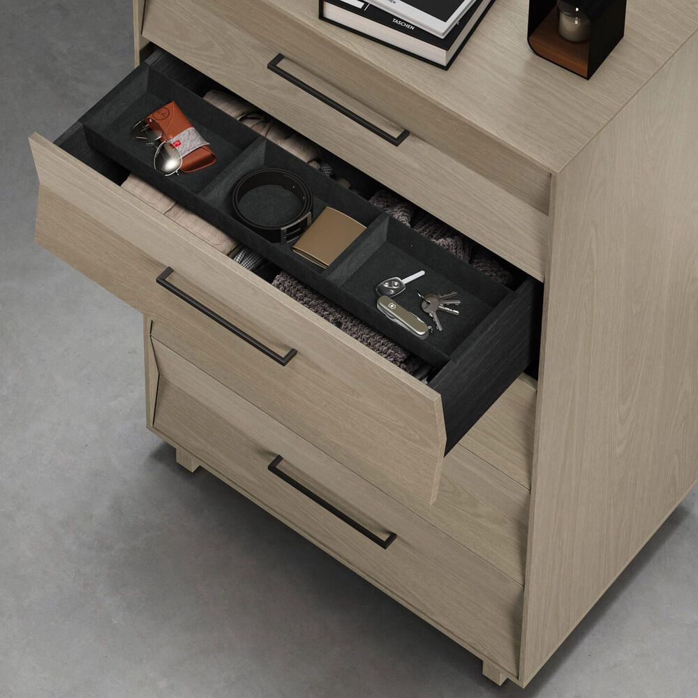 BDI Kava 5-Drawer Chest in Washed Oak, , large