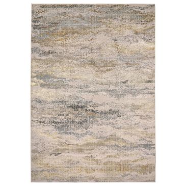 Feizy Aura 3735F 8" x 10" Gold and Gray Area Rug, , large