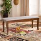 Baxton Studio Cornelie Dining Bench in Walnut Brown, , large
