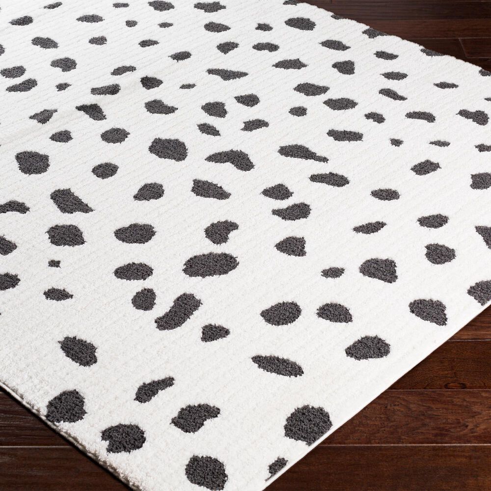 Surya Moroccan Shag Black and White 7&#39;10&quot; x 10&#39;2&quot; Area Rug, , large