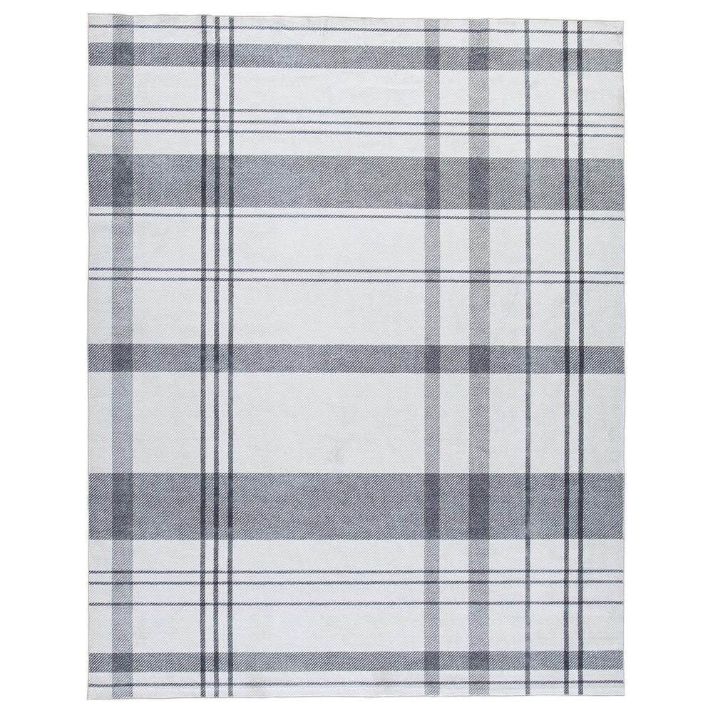 Ashley Kaidlow 7"7" x 9"8" Gray and Cream Area Rug, , large
