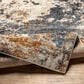 Surya Tuscany TUS-2336 Brown, Dusty Coral, Cream, Dark Blue, Blue, Gray and Light Beige 12" x 15" Area Rug, , large