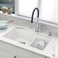 Blanco Diamond 32" 1-3/4 Double Bowl Kitchen Sink with Low Divide in White, , large