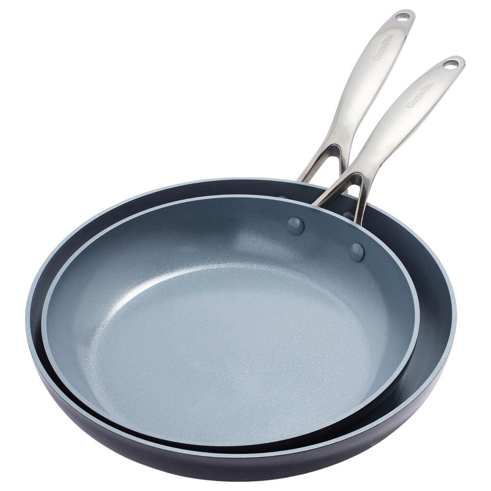 Green Pan Valencia Pro 2-Piece 10" and 12" Nonstick Frypan Set in Grey, , large