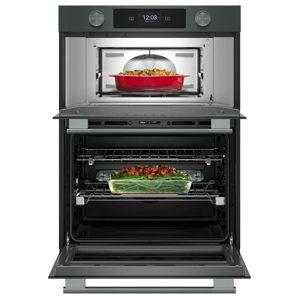 KitchenAid 2-Piece Kitchen Package with Juniper 30" Smart Combination Wall Oven and Black 30" Electric Cooktop, , large