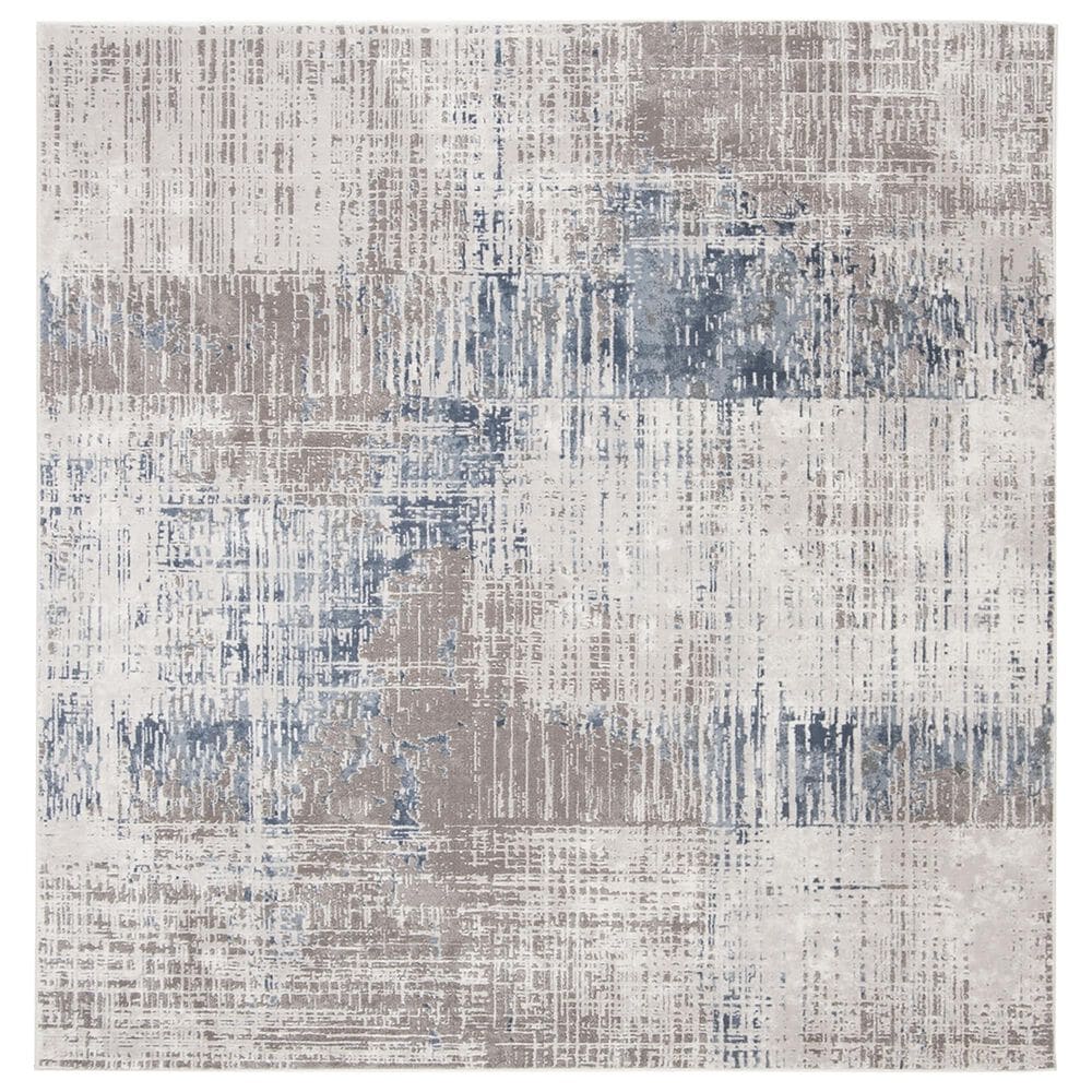 Safavieh Craft CFT874F 6"7" Square Grey and Blue Area Rug, , large