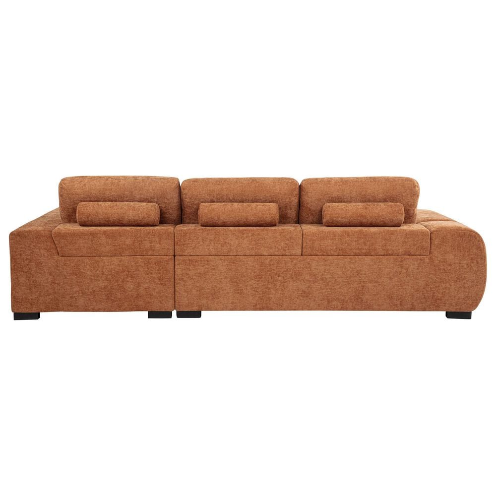 37B Octavia 2-Piece Stationary Right Facing Sectional with Chaise in Orange, , large