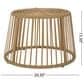 Hearth and Haven Elaine 2-Piece Patio Chat Set with Beige Cushion in Light Brown, , large