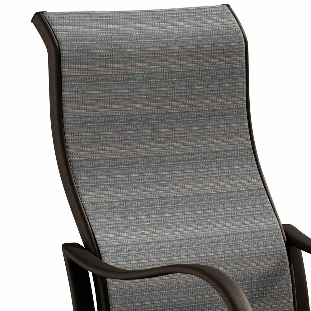 Tropitone Shoreline High Back Swivel Rocker in Gray Gate, , large
