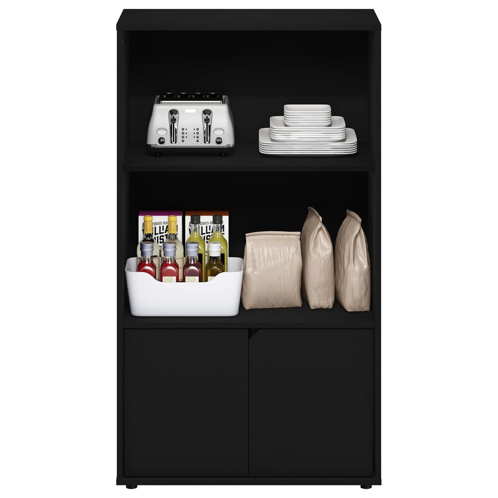 HOMLUX Kitchen Storage Shelf with Cabinet in Americano, , large