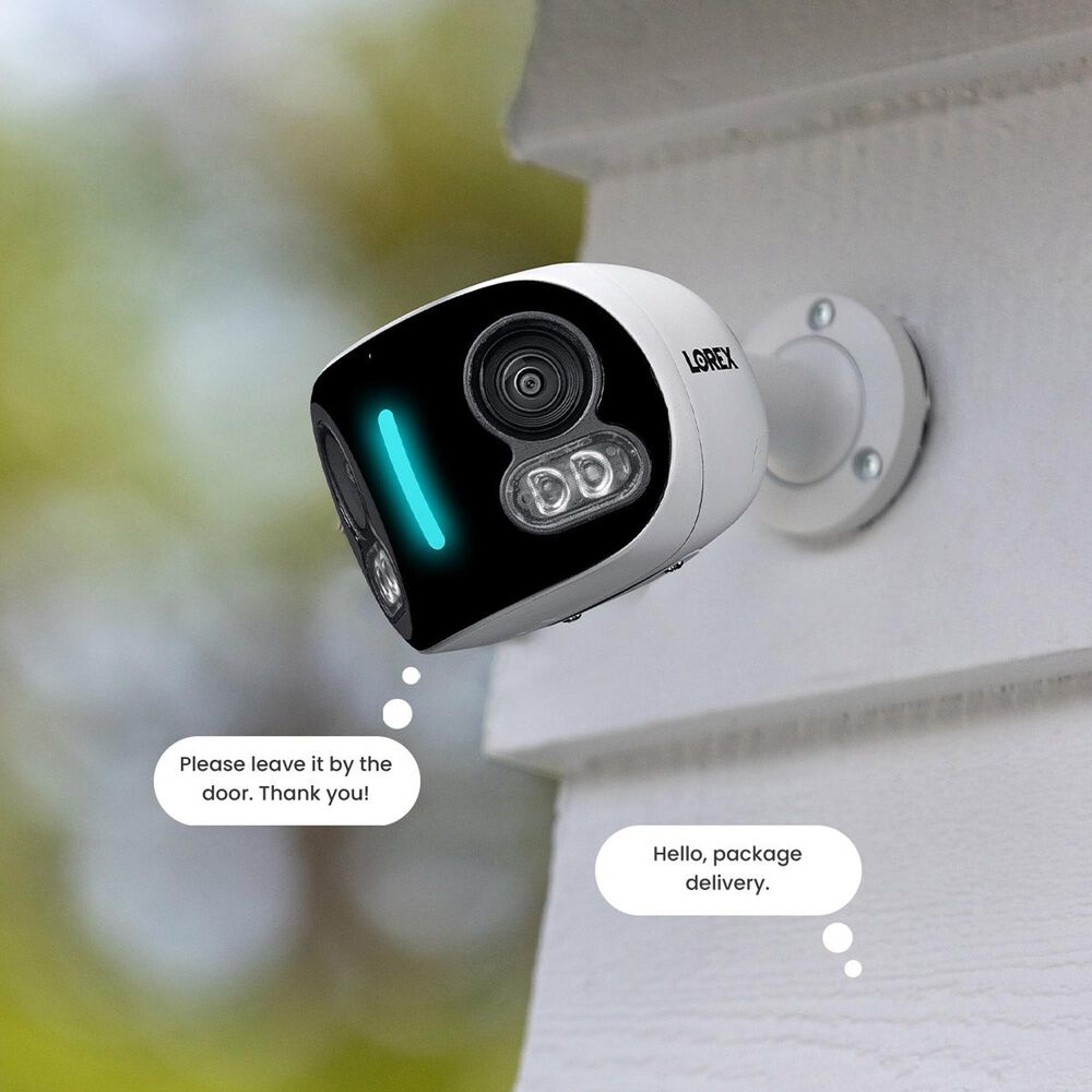 Lorex 4K Dual-Lens Wi-Fi Security Camera with Smart Security Lighting &#40;32GB&#41;, , large