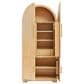 HOMLUX 72" Tall Arched Kitchen Pantry Cabinet in Natural, , large