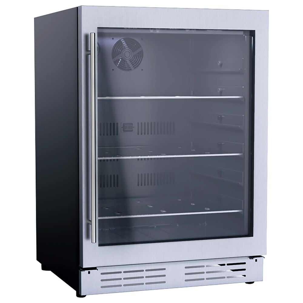 Elica 4.8 Cu. Ft. Glass Door Beverage and Wine Center in Stainless Steel, , large