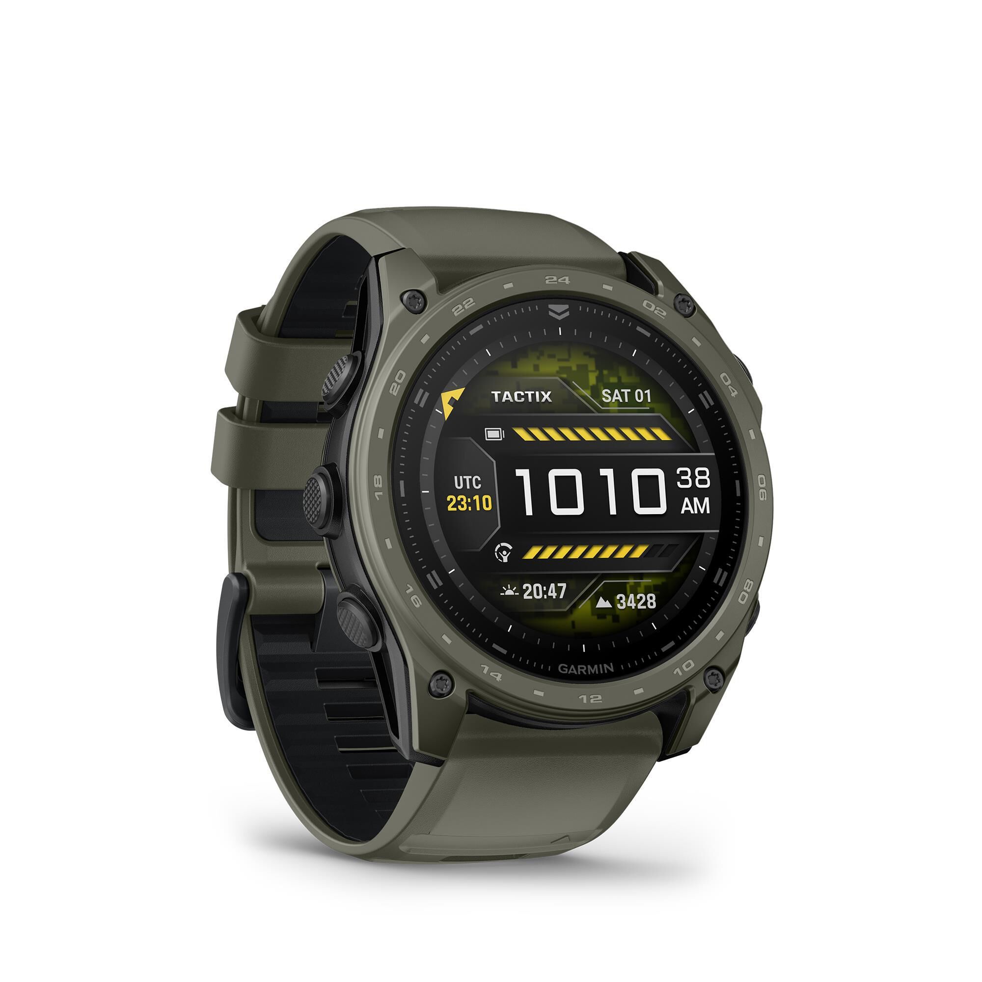 Garmin tactix 8 AMOLED Smartwatch 51 mm in Olive Drab Cerakote Coating