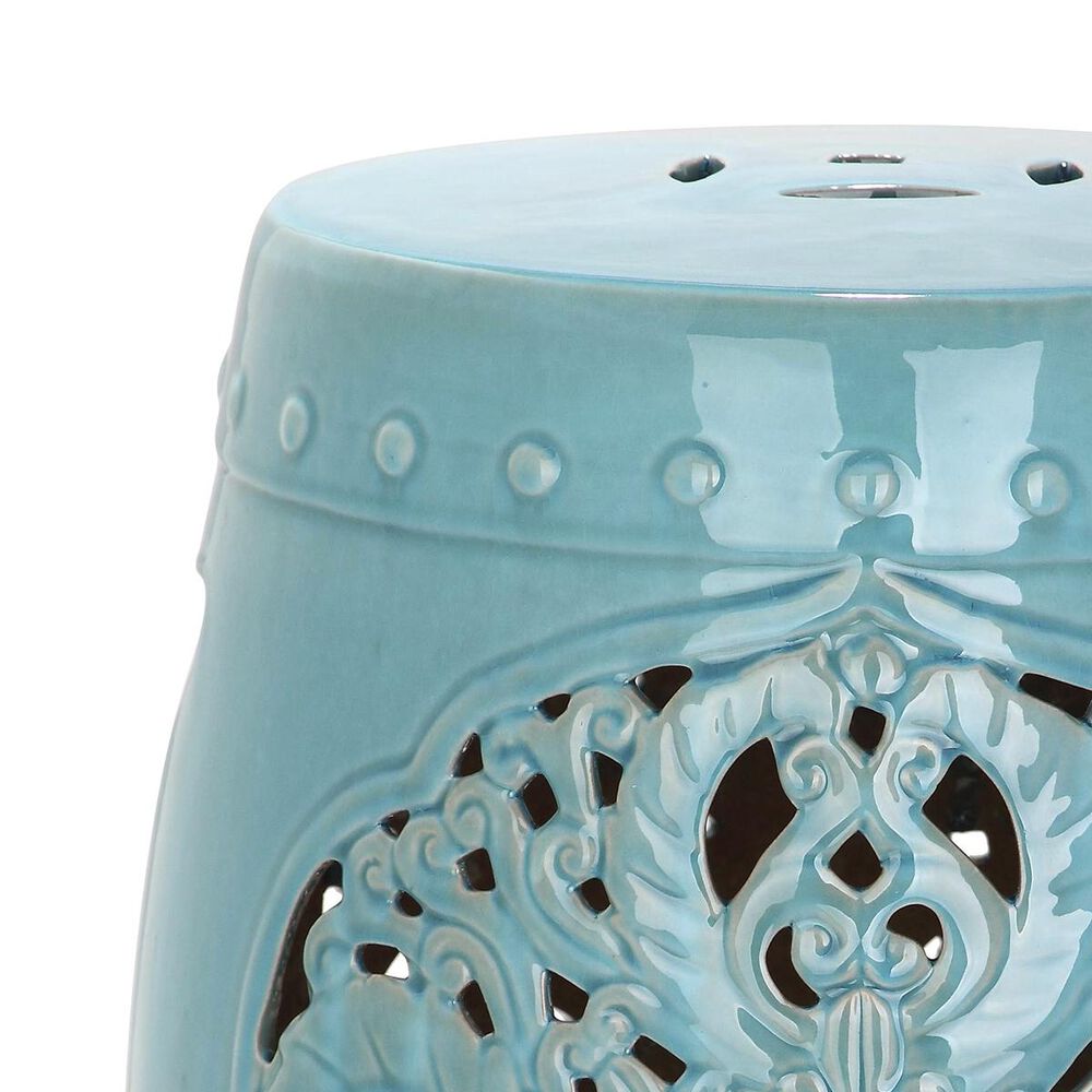 Safavieh Flora Garden Stool in Blue, , large