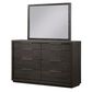Living Essentials Oxford 8 Drawer Dresser and Mirror in Basalt Grey, , large