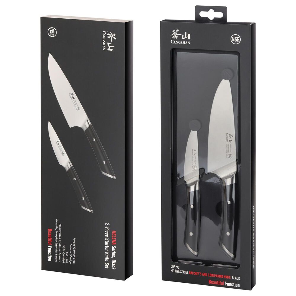 Cangshan Helena 2-Piece Starter Knife Set in Black, , large