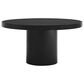Modway Gratify 60" Round Dining Table in Black - Table Only, , large
