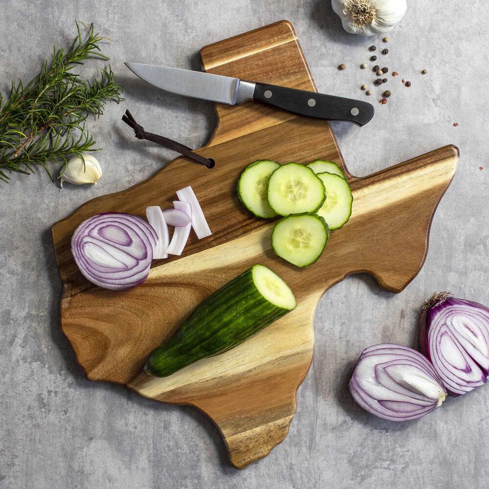 Totally Bamboo Rock and Branch Origins Series Texas Cutting Board in Dark Brown, , large