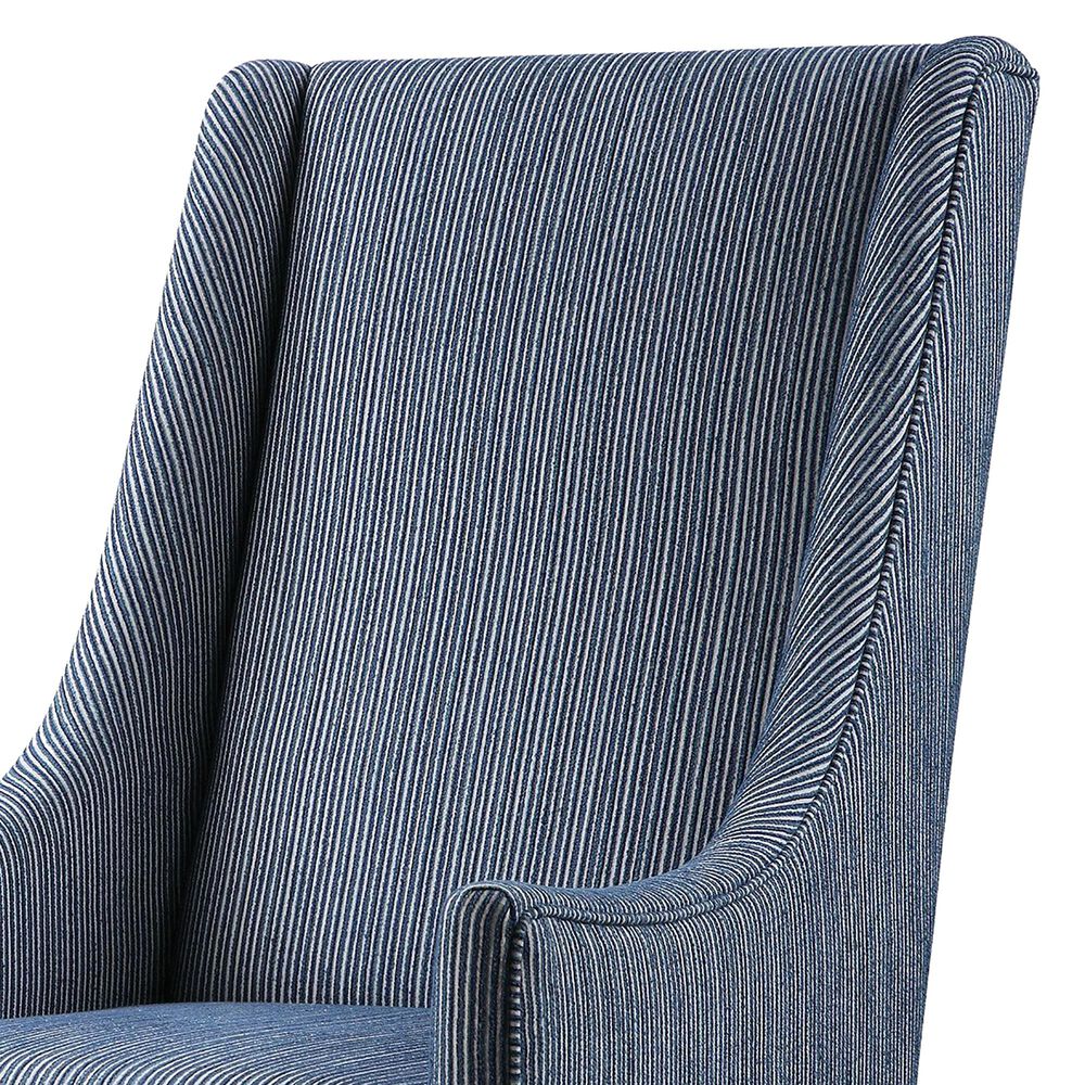 Uttermost Galiot Accent Chair in Blue and White, , large