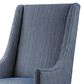 Uttermost Galiot Accent Chair in Blue and White, , large