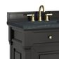 James Martin Vanities Brookfield 60" Double Bathroom Vanity in Black Onyx with 3 cm Charcoal Soapstone Quartz Top and Rectangular Sinks, , large