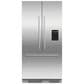 Fisher & Paykel 16.8 Cu. Ft. Built-In French Door Refrigerator with Ice and Water - Panels Sold Separately, , large