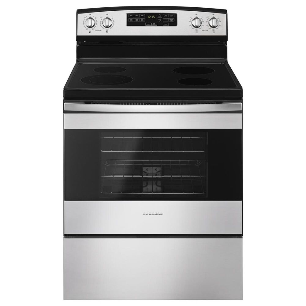 Amana 4.8 Cu. Ft. Freestanding Electric Range with Ceramic Top in Stainless Steel, , large