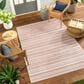 Surya Eagean EAG-2423 Rust, Ivory, Dusty Pink and Dusty Coral 5"3" x 7"7" Indoor/Outdoor Area Rug, , large