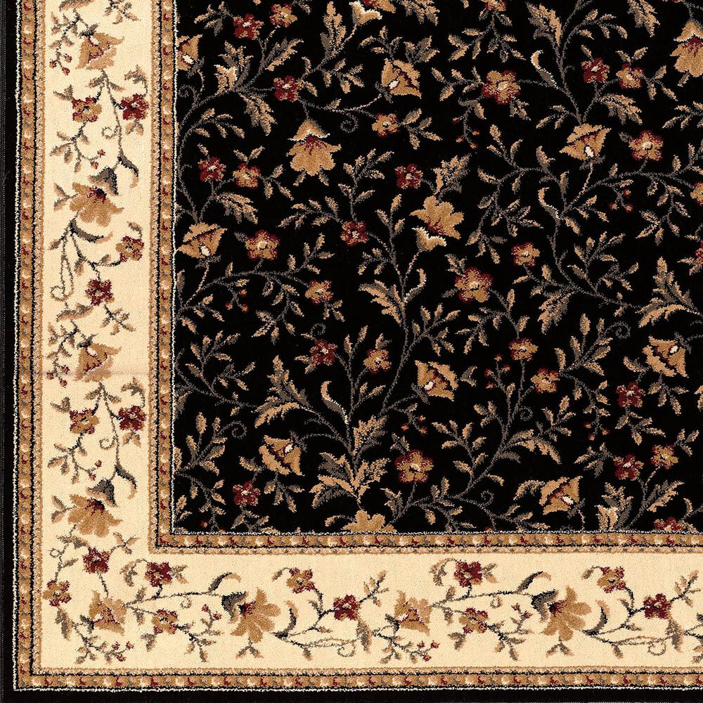 Radici USA Como 1593 Black 5'5" x 7'7" Area Rug, , large