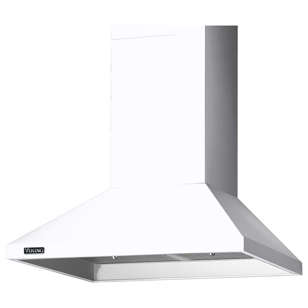 Viking Range 30" Wide Chimney Wall Hood in White, , large