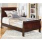 Ashley Alisdair Twin Sleigh Bed in Reddish Brown, , large