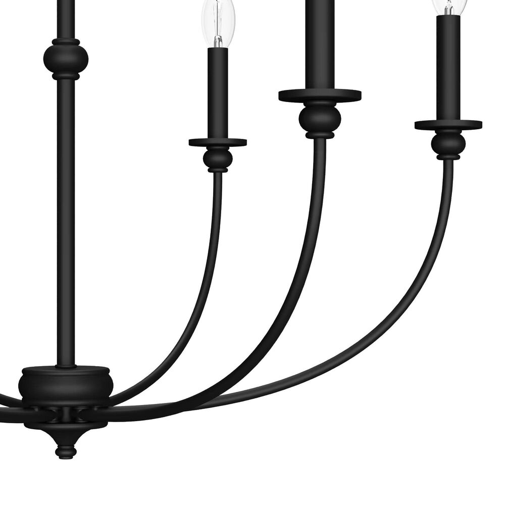 Hunter Southcrest 6-Light Chandelier in Flat Matte Black, , large
