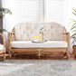Baxton Studio Aliane Stationary Loveseat in White, , large
