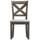 Ashley Moriville Trestle Dining Table and 6 Side Chairs in Grayish Brown, , large