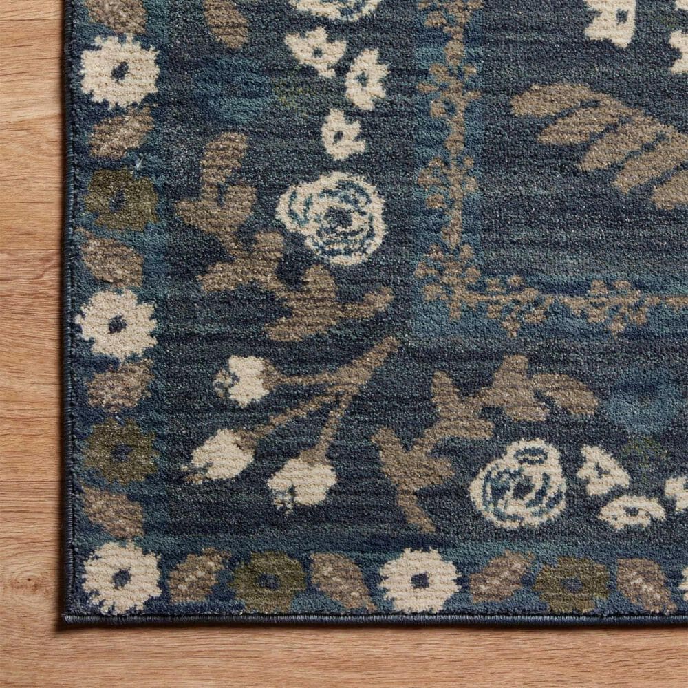 Rifle Paper Co. x Loloi Fiore FIO-01 6&#39;3&quot; x 9&#39; Navy and Grey Area Rug, , large