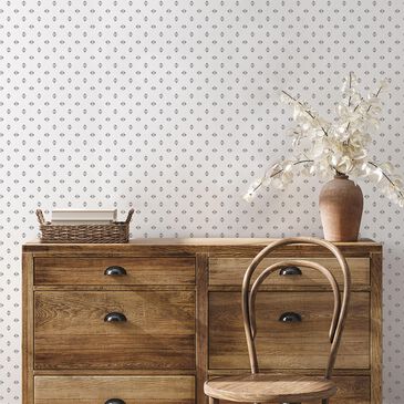 Tempaper Gem Geo 198" x 20.5" Peel and Stick Wallpaper in Stone Grey, , large