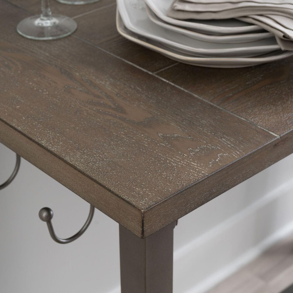 Linon Home Decor Austin 3-Piece Pub Set in Pewter and Grey Wash, , large