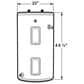 GE Appliances 30-Gallon Short Electric Water Heater with Stainless Steel Heating Elements in Gray, , large