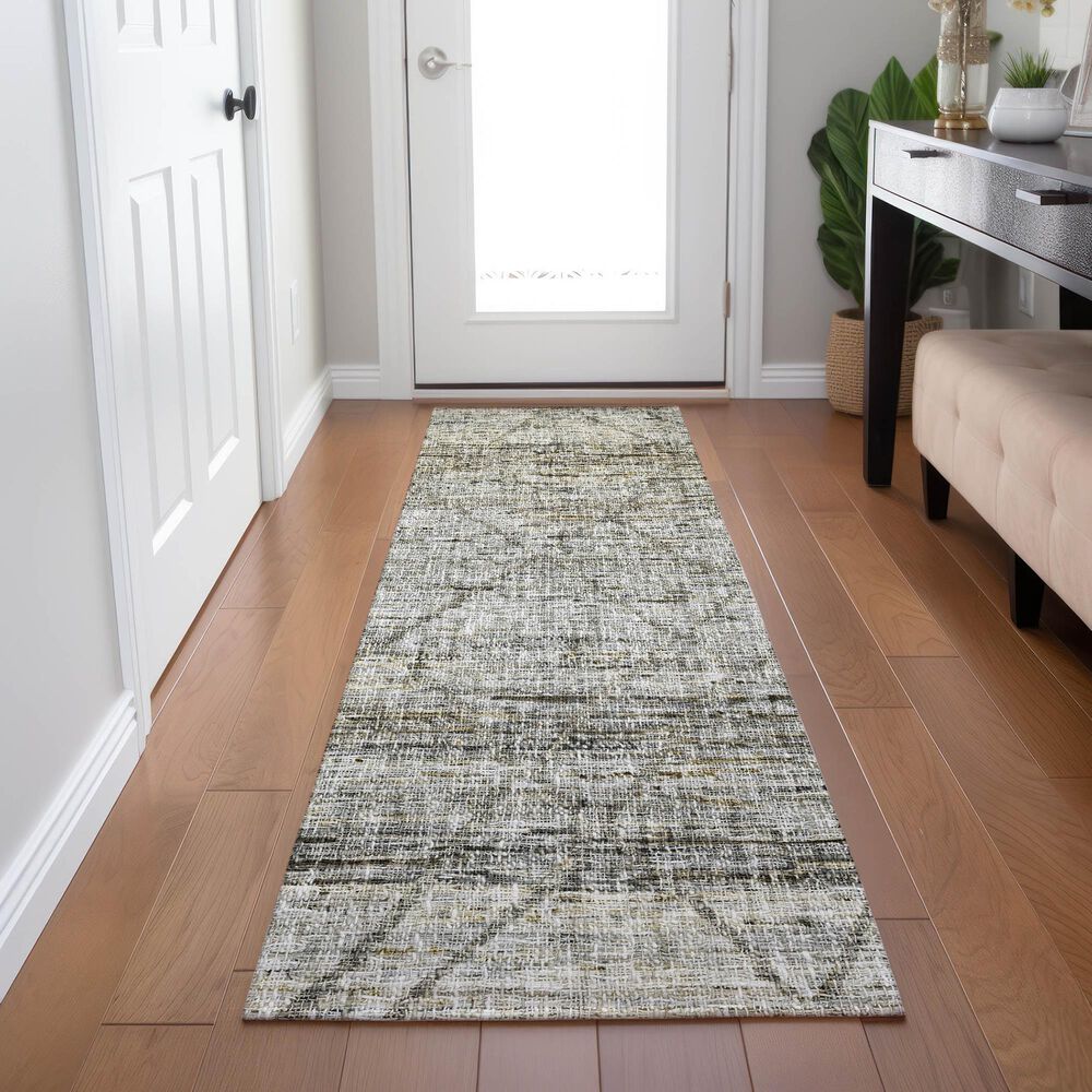 Dalyn Rug Company Portico PO1 Pewter 2&#39;3&quot; x 7&#39;6&quot; Runner, , large