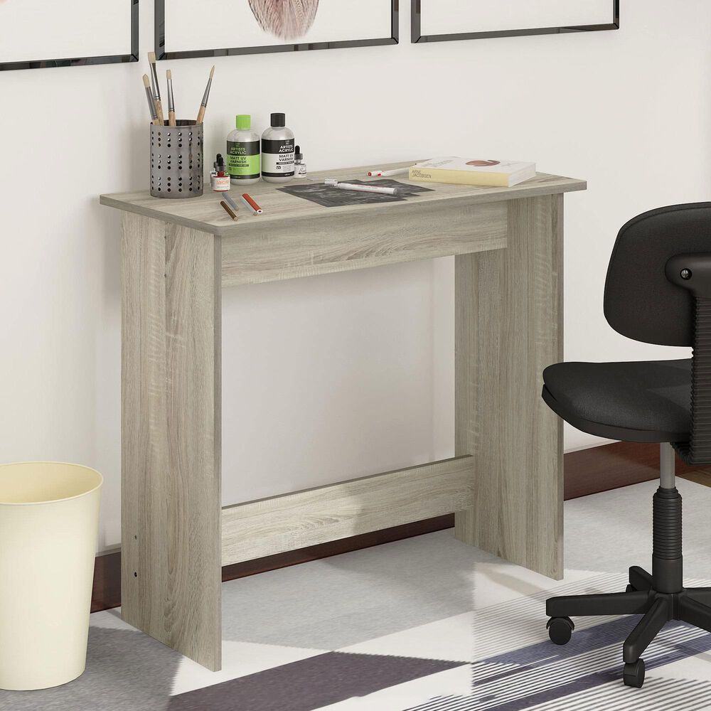 HOMLUX Modern Computer Desk in Sonoma Oak, , large