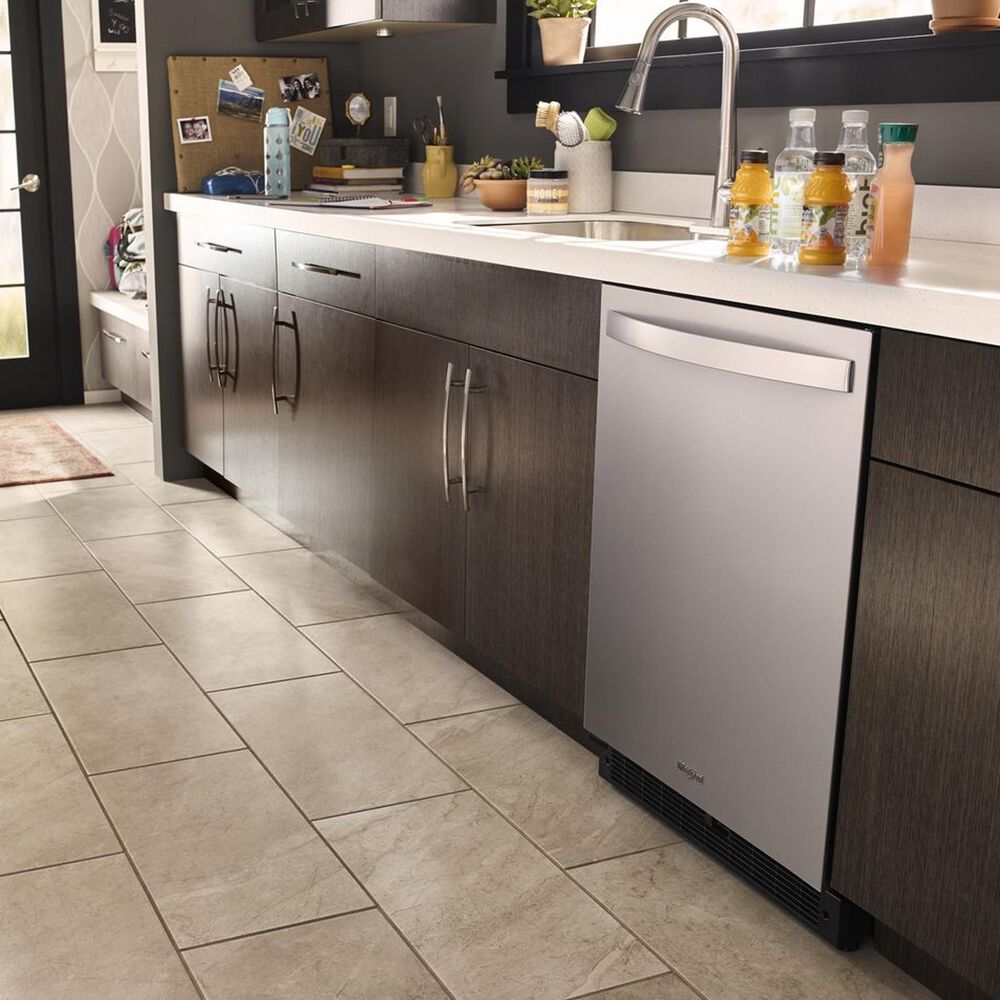 Whirlpool 24&quot; Wide 5.1 Cu. Ft. Undercounter Refrigerator in Fingerprint Resistant Stainless Steel, , large