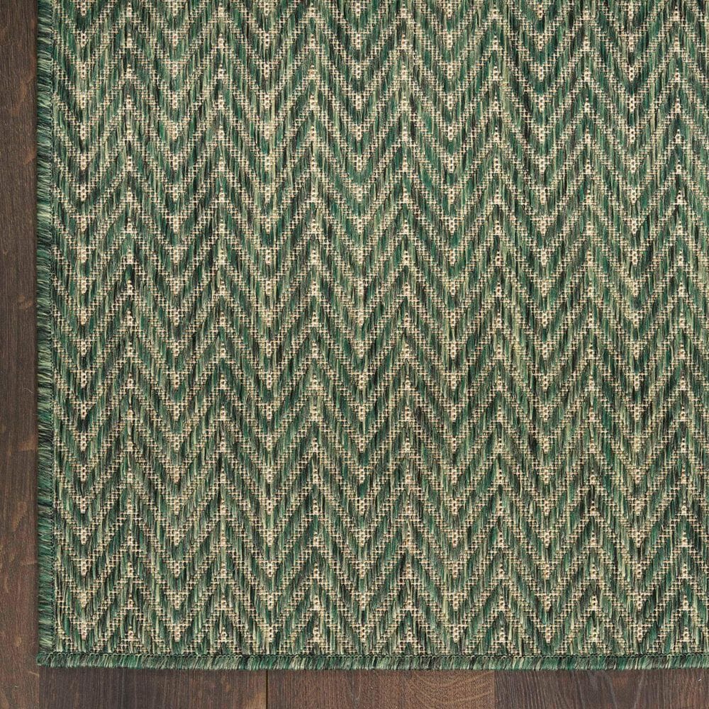 Nourison Horizon HOZ02 Green 8&#39; x 10&#39; Indoor/Outdoor Area Rug, , large