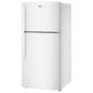 Whirlpool 19.2 Cu. Ft. Wide Top Freezer Refrigerator with Total Coverage Cooling in White, , large