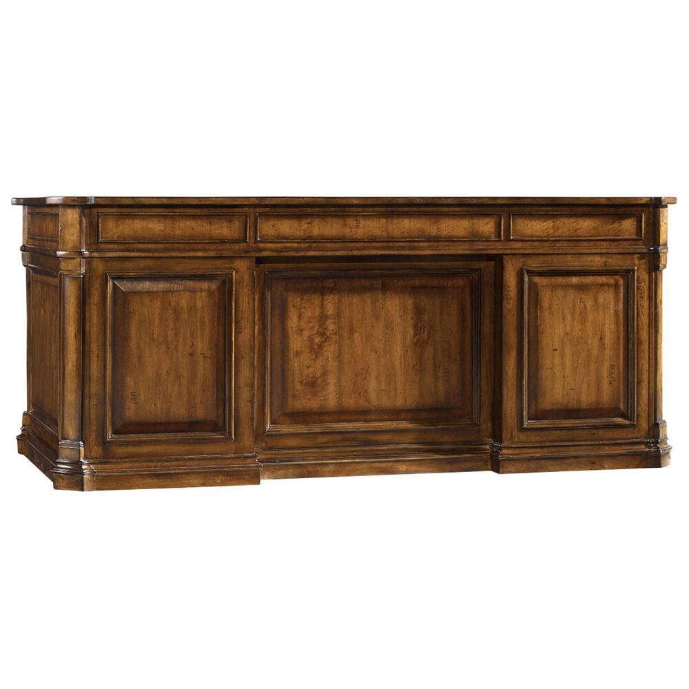 Hooker Furniture Tynecastle Executive Desk in Warm Chestnut, , large