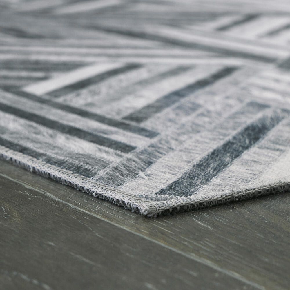 Ashley Adalock 5&#39; x 7&#39; Gray and Cream Area Rug, , large