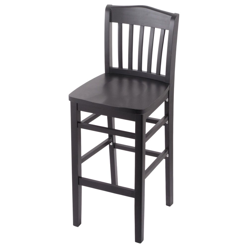 Holland Bar Stool 3110 25" Counter Stool with Black Finish and a Black Seat, , large