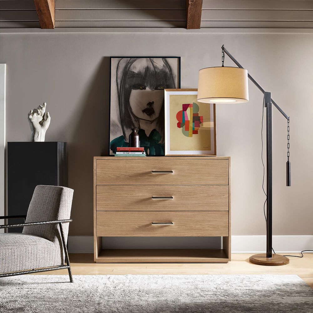 Furniture Worldwide Nomad 3-Drawer Chest in Tech Oak, , large